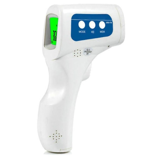 Panne infrarødt termometer Berøringsfri digital temperaturmålingsenhet LCD-skjerm Feberindikator Bakgrunnsbelysning for rom på kroppsoverflaten