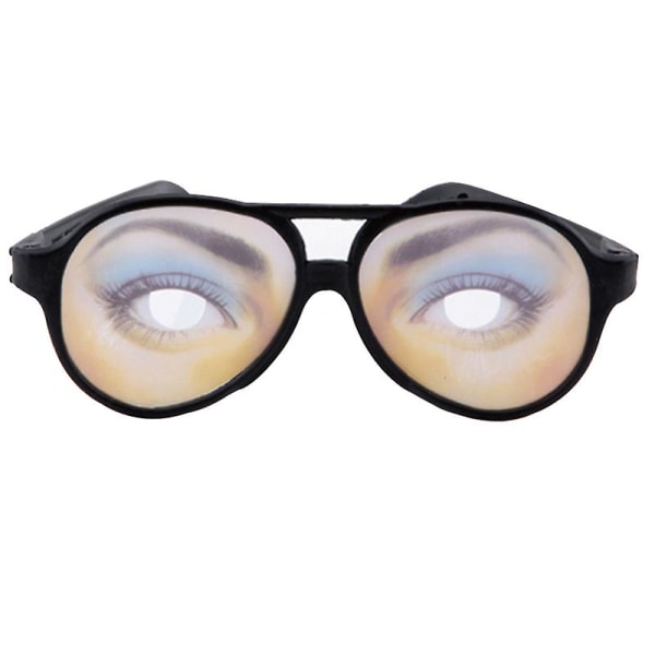 Spøk Funny Fake Eyes forkledningsbriller til maskerade Halloween kostymefest Womens
