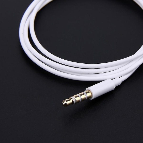3,5 mm kaulamikrofoni kuulokemikrofoni Covert Acoustic Tube Fbi-kuulokkeet puhelimeen Android White