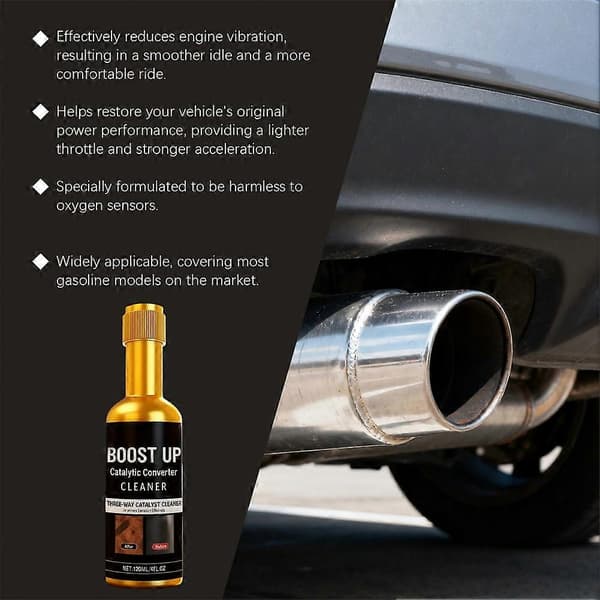 Boost Up Katalysatorrens Drivstofftilsetning, Treveis Katalysatorgjenoppretting, Forbedrer Utslipp og Ytelse, 120ml