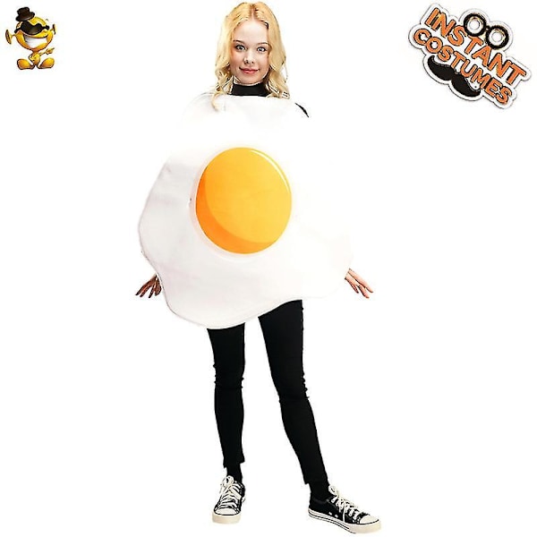 Halloween Voksen Par Pocheret Æg Bacon Fest Kostumer Sjovt Mad Cosplay Kostumer FF404