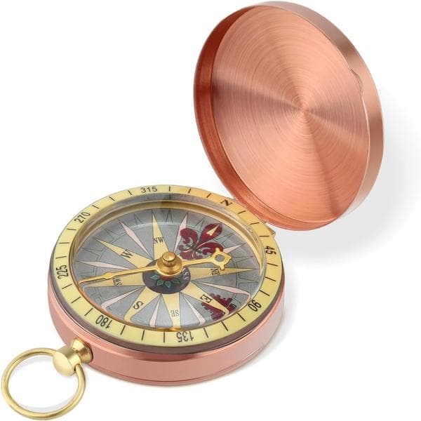 Selviytymiskompassi, 70x16mm Vaelluskompassi Taskukompassi Käännettävä