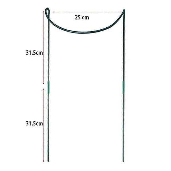 6-pack stora 60 cm höga växtstöd, metallträdgårdsstöd