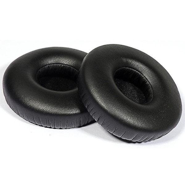 1 par för Jabra Revo Wireless On-eartooth Headset Vanligt proteinläder öronkuddar Ersättningsdelar Black