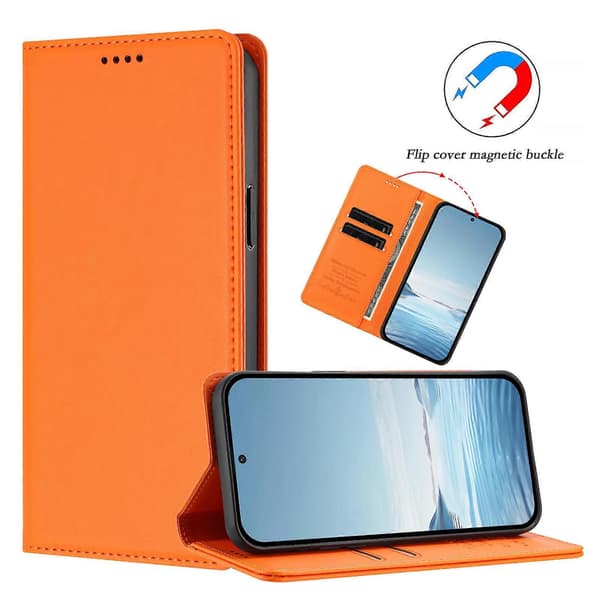 Kompatibel med iPhone 15 Läderplånboksfodral Magnetisk Stängning RFID Telefonfodral