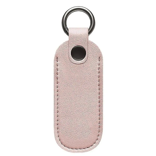Läder U Disk Fodral Nyckelring Hållare USB Flash Drive Förvaringsväska Pendrive Skyddande Omslag Minnessticka Fodral Pink