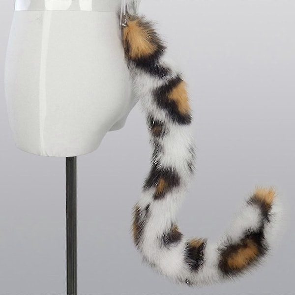 Säädettävä Ketun Hännän Cosplay-asu Juhliin Super Iso Karvainen Hännä Teineille ja Aikuisten Leopard