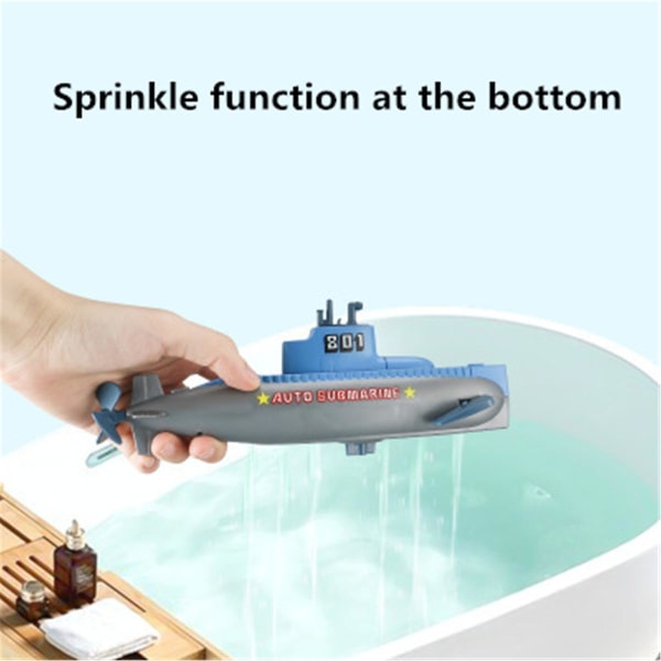 9 tums badkar upprullningsbar leksaksbåt Baby ubåt spädbarnspresent utan mögel