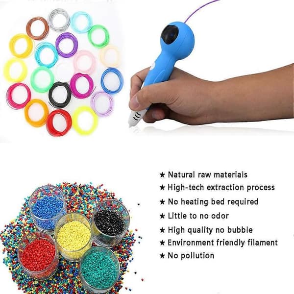 Miljøvenligt materiale 3D-pen / 3D-printerfilament, 1