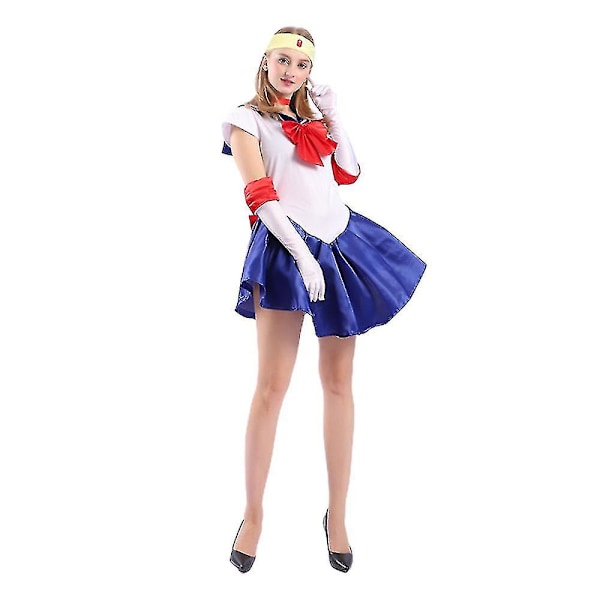 Sailor Moon Cosplay Kostume til Kvinder - Festdragt - Uniform - Gave M