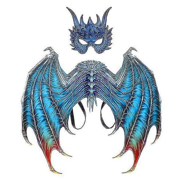 Kids Dragon Wings -asu Dinosaur Tail Mask Set Costume_y