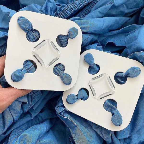 2stk Laken Anti-floke Gadget Vaskemaskin Tørketrommel Teppe Dynetrekk Sokker BH Feste Klesvask Tangles Wad Reduction Device Tool-yuyu S