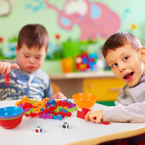 Montessori Spil 2 3 4 5 År Gamle (9*9*17CM), Tælling og Sortering