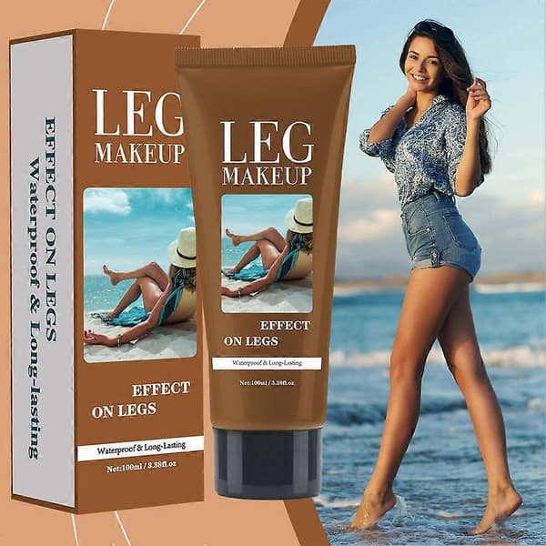 Transfer-Proof Benmakeup Concealer 100ml Fejlfri Kropsfoundation, Langtidsholdbar og Nem at Blende til Ben Deep