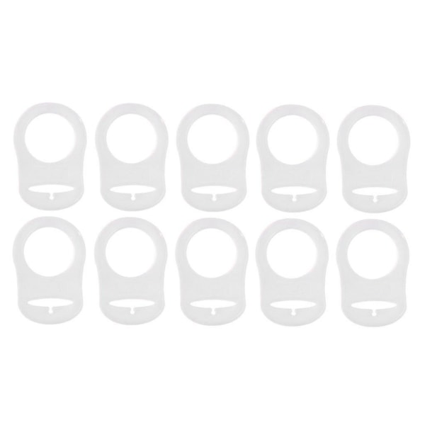 10 Stk Knap Silikone Ring Sutteholder Mannequin Adapter Gennemsigtig