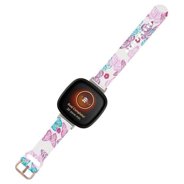 Urrem Smartwatch-rem trykt rem kompatibel med Fitbit Versa3 13,5 x 9,4 cm Rosa