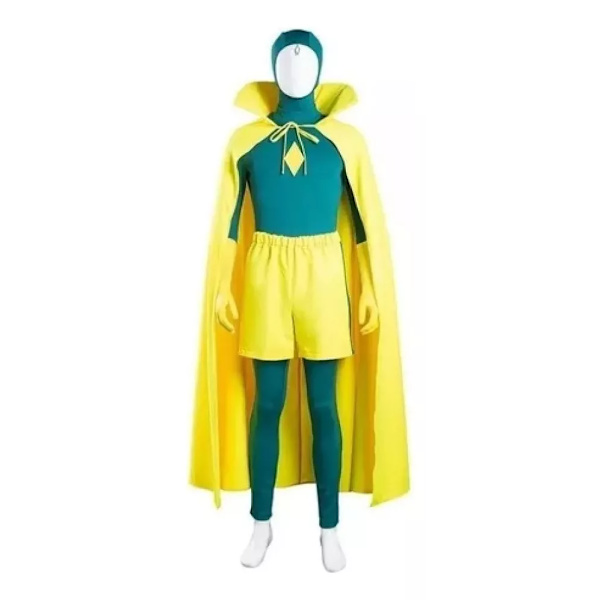 Uusi WandaVision Halloween Cosplay Fantasia Amarillo 2XLT