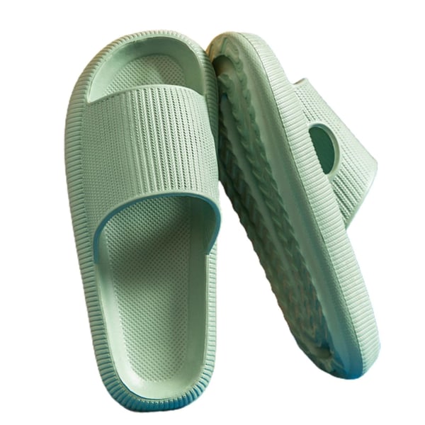 Summer Slides Tøfler Plattform Strandsandaler Unisex tøfler Hurtigtørkende-36-37-grønn