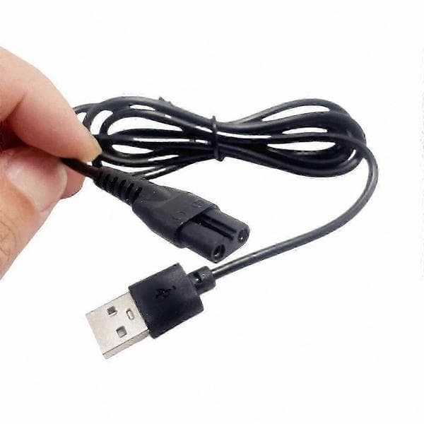 USB-opladerkabel til plejetrimmer, erstatningsledning kompatibel med plæneklipperenheder