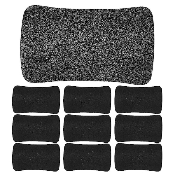 10 stk Ab Training Sleeve Rolling Sponge Roller Gym Treningssvampputer Erstatninger av rullepute