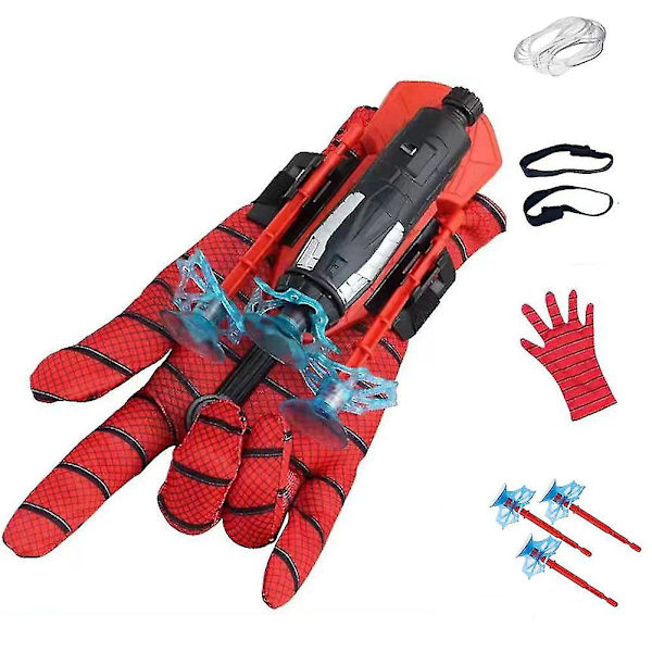Spiderman Spider Web Launcher, Super Hero, Spytte Silke Handsker, Børnelegetøj