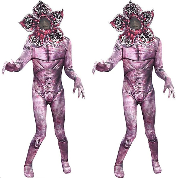 5-13 år Børn Stranger Things Demogorgon Monster Jumpsuits Cosplay Kostumer 9-10 Years