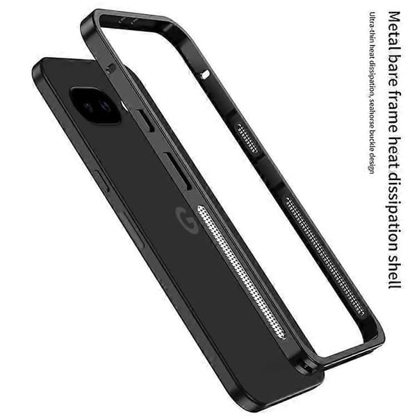 Kompatibel med Google Pixel 9A Metallkylram Telefonfodral Skyddsfodral Värmeavledning