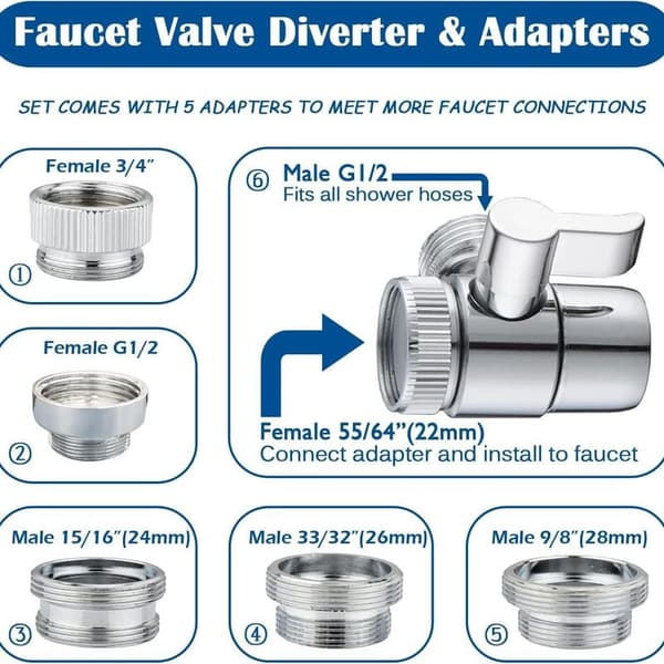 Kranavleder M22 til F1/2+F3/4+M24+M26+M28 Adapter - Sølv 146