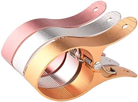 Strandhandduksklämmor i aluminiumlegering, kraftiga, 3-pack