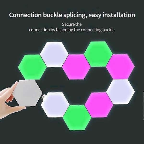 6 STK Autisme Tap-tap Sensoriske LED-lys For Visuelle Sensoriske Søkere