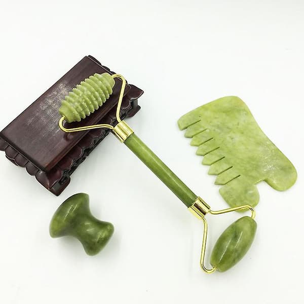 Jade Beauty Container Xiuyu Roller Massager Jade Roller Scraping Comb Board Jade Massager Mushroom