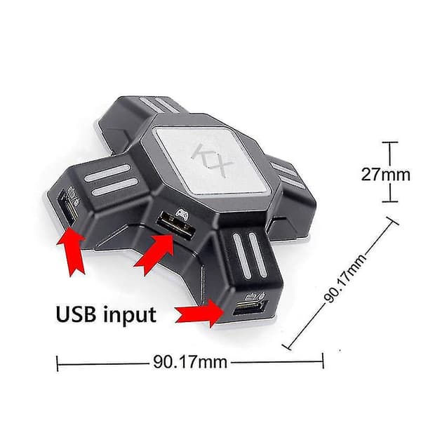 Tastatur Mus Adapter Gamepad Controller Konverter Kx Konverter Switch Tilbehør