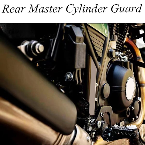 Bagbremsehovedcylinderbeskyttelse Motorcykeltilbehør sort til Royal Enfield Himalayan 2016-2021