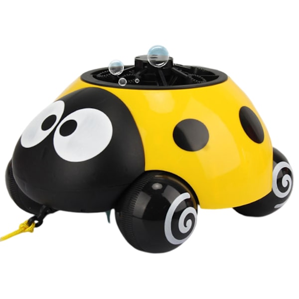 Söta nyckelpigor/bläckfisk Automatisk Bubble Maker Uppladdningsbar Bärbar Bubble Maker Leksak För Barn Pojke Flicka Yellow ladybug