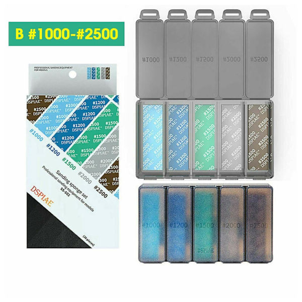 Dspiae Craft Tools Hiomasienisarja Malli Set Uk B-1000-2500