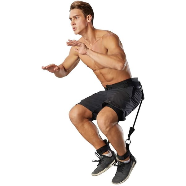 Sxbd motstandsbånd Speed ​​Agility Trening Styrke Ankelstropper Hoppetrener kompatibel med fotball Basketball Yoga