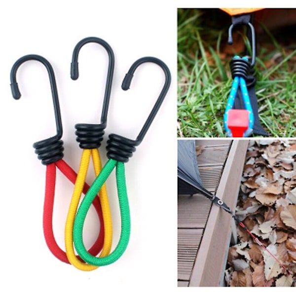 15 cm elastisk repkrok för utomhuscampingtält