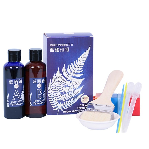 Cyanotype Set Reates A Blueprint tai Pictures With Cyanotype Kit 200 ml Multicolor