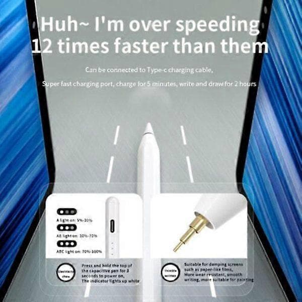 Apple Pencil 2. generation styluspen til iPad/iPad mini/Air/Pro - Fire lys