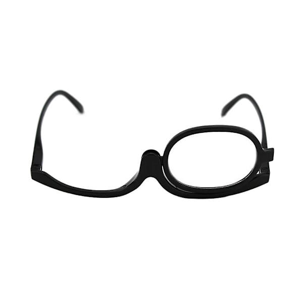 Unisex 180 Graders Drejelig Foldbar Monokel Forstørrelsesglas Makeup Læsning Øje Qinhai 4,00 Dioptri 4.00 Diopter Black