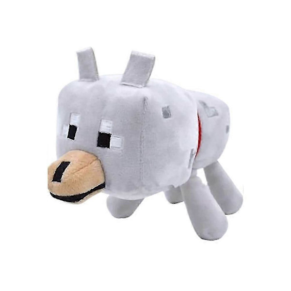 Minecraft Skelet Plush Dukke Fyldt Legetøj Ultra Blød Dukke Fødselsdagsgave Til Børn 22cm Coyote