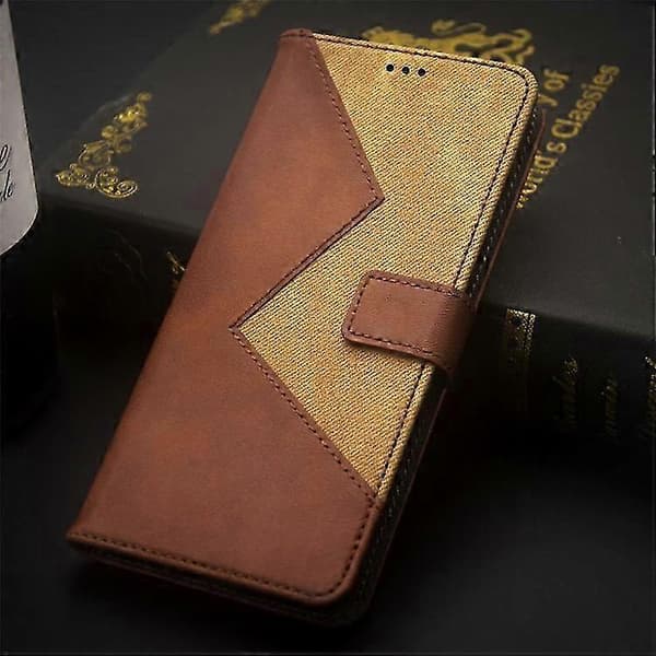 PU-läderfodral med kortfack för Fairphone 5 Brown