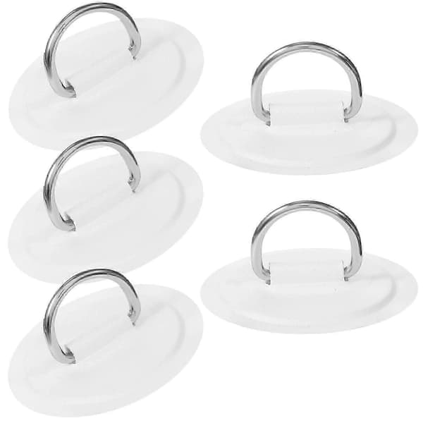 5 stk. D-ringpuder Kajak D-ring PVC-lap Kano Rafting Tilbehør til oppustelig båd Surfbræt Paddleboard Som visas