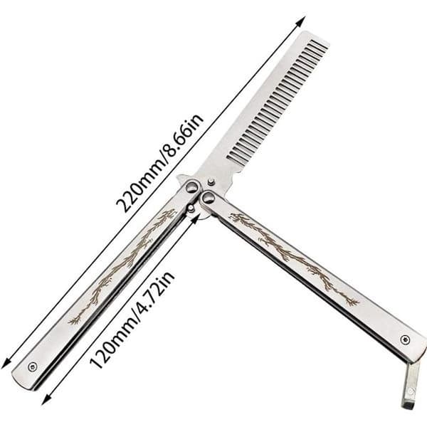 Sommerfuglekam i rustfrit stål Foldekam Balisong Metalkam T