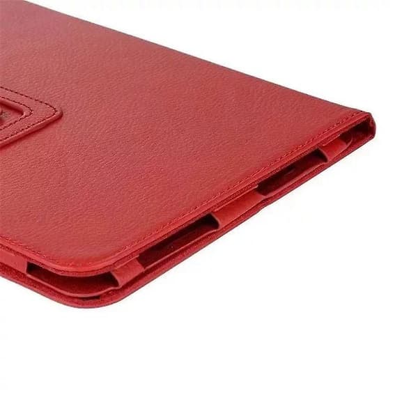 Galaxy S Vikbart Stativ PU Läderfodral för Samsung Galaxy Tab A 10.1 2016 T580N Rose Red