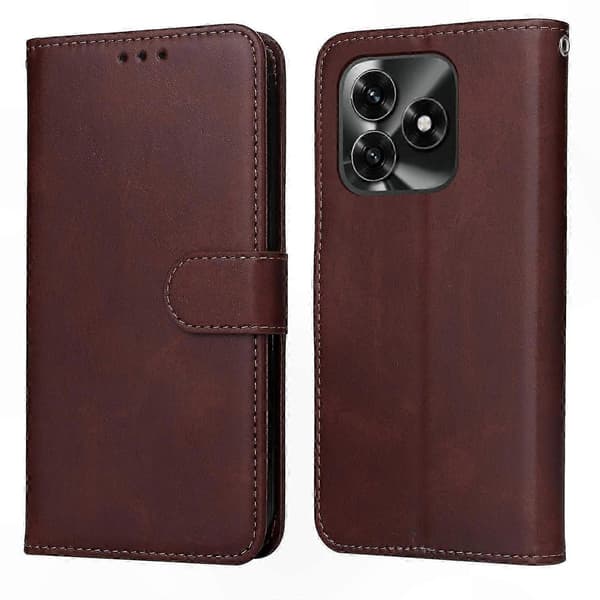 PU-läderplånboksfodral för Honor X5c Plus, Folio Flip Telefonfodral