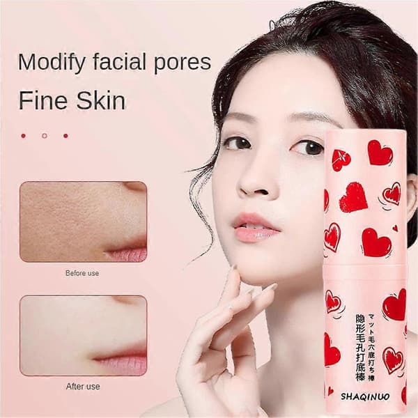 Usynlig Pore Primer Stick Ikke-fedtende Concealer Isolation Makeup Base Kosmetik