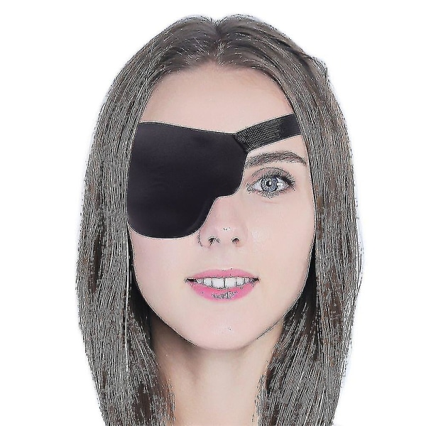 Strabismus-silmälappu, oikeanpuoleinen silmälappu, säädettävä merirosvosilmälappu, säädettävä