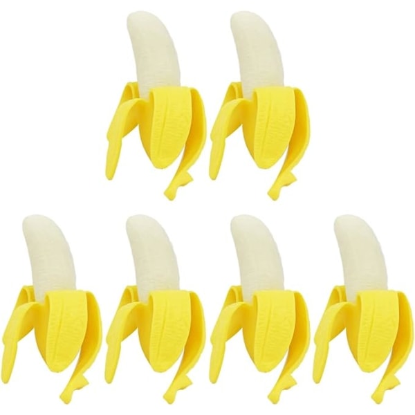 6st Kawaii Release Party Tryckformade Barn Bananleksaker Modell Skalade Risings Roliga Presenter Barn Stress Fidget Vent Lätt Barnfruktfavoriter