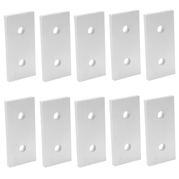 10 stk. Forbindelsesplate Aluminium Flat Forbindelsesforsterkning Vertikal Forbindelsesverktøy 4040‑2 Hull